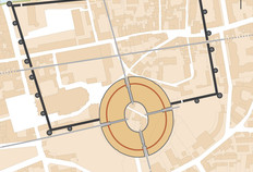 La construction de l'enceinte urbaine du IVe si&egrave;cle autour du bastion de l'amphith&eacute;&acirc;tre, dont les vomitoires principaux sont transform&eacute;s en acc&egrave;s fortifi&eacute;s &agrave; la ville close.