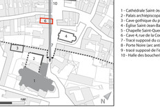 Plan du quartier au XIVe si&egrave;cle.