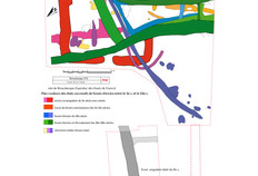 Plan général des structures. Templiers Houck, Brouckerque (Nord), 1997.