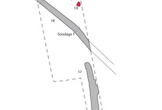 Plan g&eacute;n&eacute;ral des vestiges.  Le Haut des Bois, Toutencourt (Somme), 1997.