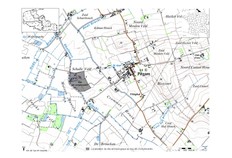 Plan de localisation du site arch&eacute;ologique sur un fond de carte IGN.  Schulleveldt, Pitgam (Nord), 1997 et 2012-2013.&nbsp;