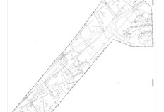 Plan g&eacute;n&eacute;ral des vestiges.  Le Perrou 1, Maill&eacute; (Indre-et-Loire), 2012.  &copy; Inrap