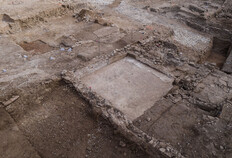 Pi&egrave;ce d'apparat de l'une des domus urbaines r&eacute;publicaines  Compl&eacute;ment&nbsp;: Celle pi&egrave;ce est orn&eacute;e d'un b&eacute;ton de sol et d'enduits peints du 2&egrave;me style pomp&eacute;ien dat&eacute;s du milieu du Ier si&egrave;cle avant notre &egrave;re.  33 rue Rouget de Lisle, N&icirc;mes (Gard), 2021  &copy; Matthieu Peyri&egrave;re, Arkeovista