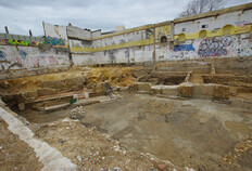 Figure 2&nbsp;: &nbsp;Vue g&eacute;n&eacute;rale du site en fin de fouille depuis le sud-est clich&eacute; B. Michaudel, &copy; Inrap