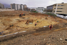 Vue g&eacute;n&eacute;rale du chantier en cours de fouille de Marseille, La Capelette - 2023  &copy;&nbsp;Nicolas Weydert, Inrap