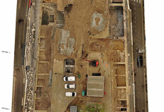 Fig.1 Vue g&eacute;n&eacute;rale des vestiges,  &copy; Nicolas Bourgarel, Inrap