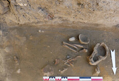 Fig.4 Squelette d'immature, fin du IIIe si&egrave;cle apr&egrave;s J.-C.,  &copy; Renaud Lisfranc, Inrap