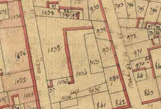 Fig.9 L'ilot de la Providence sur le cadastre de 1820, section B1 dite des Recollets,  &copy; Archives D&eacute;partementales des Bouches-du-Rh&ocirc;ne